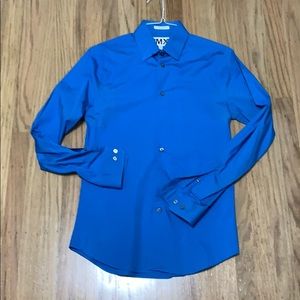 Express extra slim fit small 14-14 1/2 blue